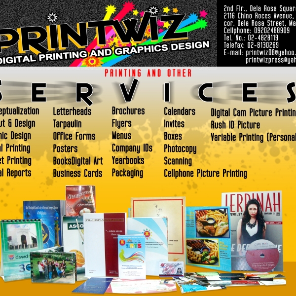 Calling Card , Business Card , Poster , Invitation Card - A DIGITAL PRINTING PRESS MAKATI PRINTWIZ